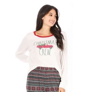 Rae Dunn | Christmas Crew long sleeve top 🎄🌲 Size medium